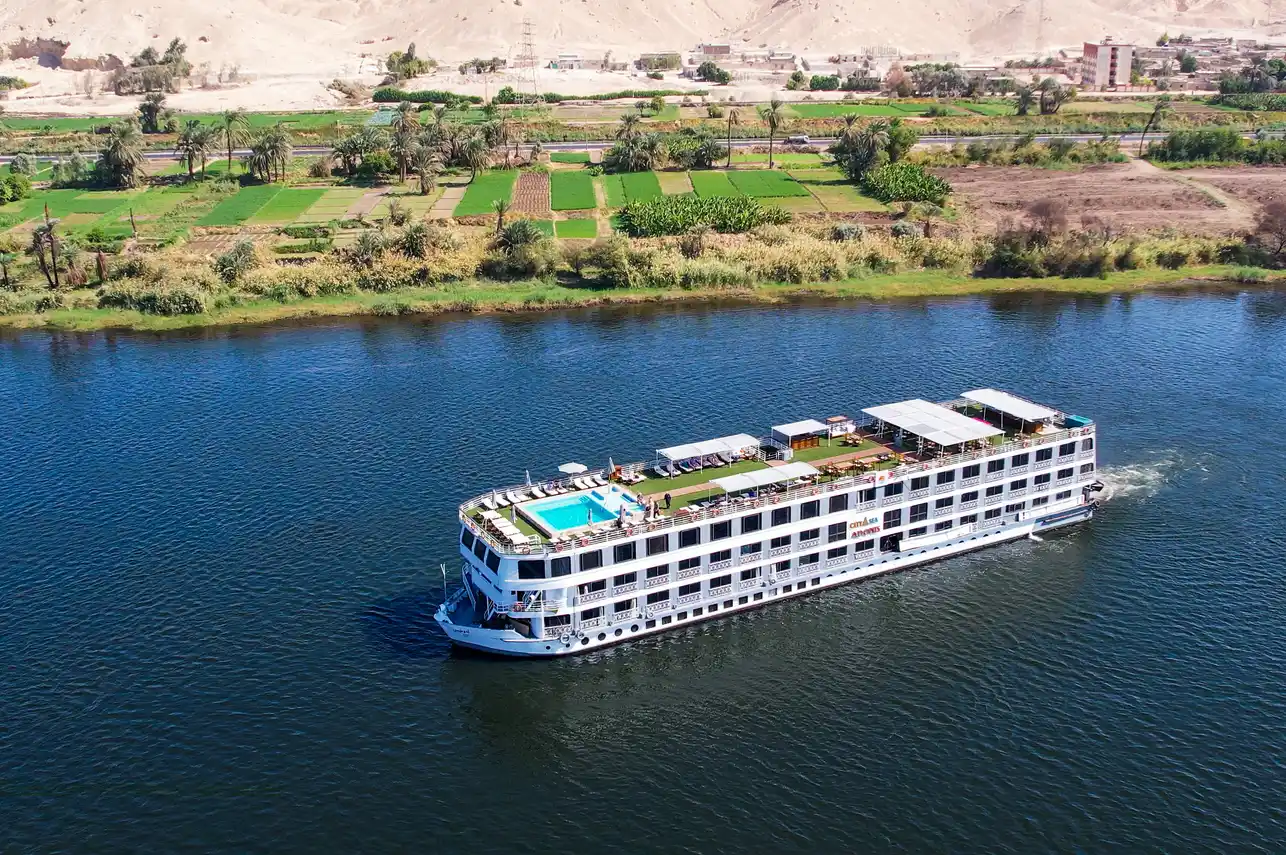 Exterior view of the City and Sea Adonis Nile Cruise Nile cruise ship